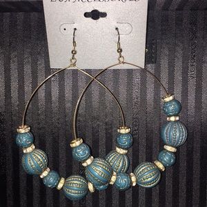 LUX Accessories Earrings Turquoise